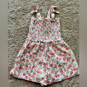 Janie and Jack Girls Size 6 Floral Smocked Romper